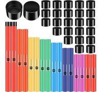 Silipull Lot de 16 tubes à percussion musicaux avec capuchons à percussion pour salle de xtérieure