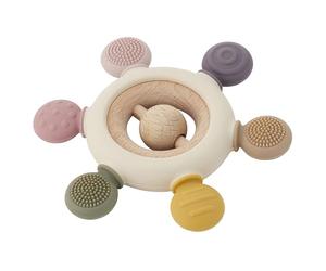 SILISOFT Rattle TEETHER (Earth), Marron