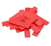 SILISTO Lot de 1000 cales de vitrage en plastique 100 x 30 x 3 mm - Les entretoises en plastique conviennent comme : cales de roue, entretoises, plaquettes de compensation, cales de verre ou cales de