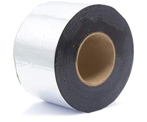 SILISTO Ruban de réparation bitumé 75 mm x 10 m, couleur aluminium