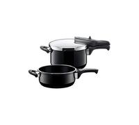 Silit Autocuiseurs Sicomatic t-plus Set 2 pièces 4,5L+3,0L 22cm Silargan induction 3 niveaux noir