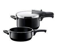 Silit Autocuiseurs Sicomatic t-plus Set 2 pièces 4,5L+3,0L 22cm Silargan induction 3 niveaux noir