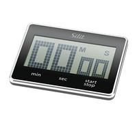 Silit Attimo Réveil numérique à court terme 9 x 7 cm Minuteur de cuisine Compte à rebours Minuteur Minuteur numérique Plastique Noir