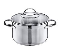Silit "Bleues High Cocotte avec Couvercle, Argent, 20 cm