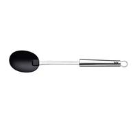Silit Classic Line Grande cuillère de service en plastique 33 cm, acier inoxydable poli, louche en plastique, idéale pour les casseroles revêtues, passe au lave-vaisselle