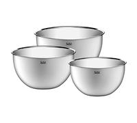 Silit Lot de 3 bols de cuisine en acier inoxydable Multifonctionnel comme bol mélangeur saladier saladier Empilable 214230135