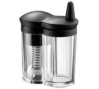 Silit Moulin à Muscade Mulino avec récipient de réserve, râpe avec récipient, Moulin à Muscade, Verre, Plastique, râpe à Muscade