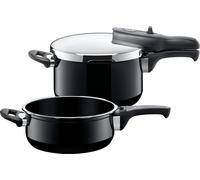 SILIT Set autocuiseur Sicomatic t-plus Duo 4,5l 3l Silargan noir 2 pièces