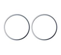 Silit Sicomatic 21.5016.2100 Lot de 2 joints d'étanchéité en silicone Gris Ø 22 cm