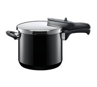 Silit Sicomatic t-plus autocuiseur 6,5l, autocuiseur 22 cm, céramique fonctionnelle Silargan, induction, 3 niveaux de cuisson, commande rotative à une main, noir