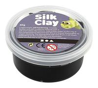 Silk Clay – Pâte à modeler auto-durcissante – 40 gr – Noir – Adulte, mixte