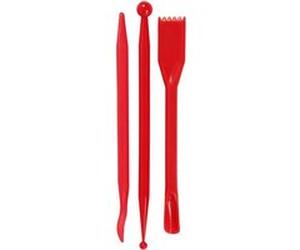 Silk Clay outil de modélisation 14 cm rouge 3 pièces Rouge G