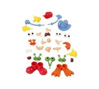 Creotime Accessoires pour pâte à modeler – Parties du corps multicolore, paquet mains pieds yeux