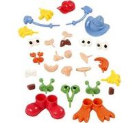 Creotime Accessoires pour pâte à modeler – Parties du corps multicolore, paquet mains pieds yeux