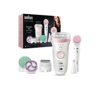 Braun Silk-épil 9 81683683 épilateur 40 pince(s) Blanc, Rose