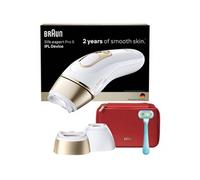 Braun Épilateur IPL Silk·expert Pro 5 PL5221 – 2 têtes – Corps & Visage – Blanc et Or