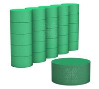 Silk Flower Warehouse Lot de 20 cylindres humides pour fleurs fraîches Éponge en mousse pour mariages et fleuristes Arrangements floraux funéraires DIY Fournitures d'artisanat