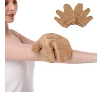 Silk Garshana Gants de massage ayurvédiques - Stimulation électrostatique de la circulation lymphatique - 100 % naturel pour peaux sèches, brossage et traitement de l'excès de graisse - Style gant 1