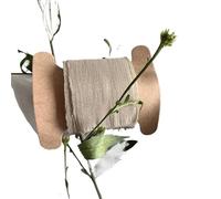 Silk Hand Tear Curled Edge Ribbon Chiffon Wedding Invitation Holding Flower Binding Transparent Scene Decoration(Color06)