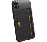 Silk iPhone Xs / X Wallet Case - Q CARD CASE [Slim Kickstand CM4 Grip Cover] - "Wallet Slayer Vol.2" - Black Onyx