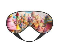 Silk Like Candy Land Masque de sommeil doux confortable réglable pour les yeux