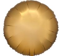 Silk Lustre Gold Circle Standard Packaged Foil Balloons C16 - Amscan 9914101