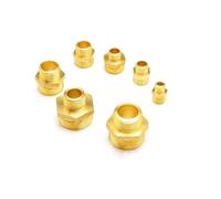 Silk pairBrass Tube Pneumatic Fitting 1/8" 1/4" 3/8" 1/2" 3/4"1 Male X Male Change Hex Nipple Pipe Connector Adapter Coupler NWPNLXEA(03-06)