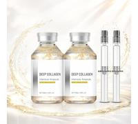 Silk Peptide Intensive Lifting Ampoule with Deep Collagen, Korean Anti Aging Face Serum for Firming, Tightening & Hydrating, Wrinkle Care for All Skin Types(2pcs)