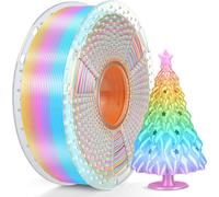 Silk Rainbow Pla Plus Filament, Changement De Couleur Rapide Tous Les 8 Mètres, Multicolore Pla+ Filament, Longueur Totale 330 Mètres, Bobine De 1Kg, Silk Rainbow Filament(Rose-Jau[PLA9180598]