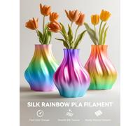 Silk Rainbow Pla Plus Filament, Changement De Couleur Rapide Tous Les 8 Mètres, Multicolore Pla+ Filament, Longueur Totale 330 Mètres, Bobine De 1Kg, Silk Rainbow Filament(Lilas-Vi[PLA9180597]
