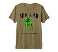 Silk Road Anonymous Market Camel Logo Dark Web Hacker Geek T-Shirt Haut de Gamme
