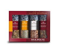 Silk Route Spice Company Coffret cadeau collection épices d’Espagne (Moulins 4 x 100ml)
