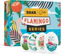 Silka 36 pcs Flamingo Gomme | Gomme pour enfants et adultes | Anniversaire Cadeau d'invité Sac cadeau enfant Récompense Set EN71
