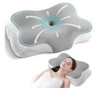 Silkena Oreiller Coussin Memoire de Forme,Oreiller Ergonomique Cervical,Oreillers Respirant,Adapté pour Ceux Qui Dorment sur Le Côté, sur Le Dos ou sur Le Ventre