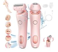 Silkglide Pro - Meilleur rasoir Silk Glide 2025, rasoir électrique 2 en 1 pour femme, épilateur Silk Glide Épilateur indolore à la maison, humide et sec (rose)
