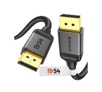 Silkland 16K Câble DisplayPort 2.1 2M, [Certifié VESA] 4K@240Hz/165Hz/144Hz, 8K@120Hz 16K@60Hz, HDR10, G-Sync&Free-Sync, DSC 1.2, Cable DP 2.1 pour 240Hz Moniteur Gaming, PC, Carte Graphique 4090