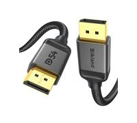 Silkland 16K Câble DisplayPort 2.1 5M, [Certifié VESA] 4K@240Hz/165Hz/144Hz, 8K@120Hz 16K@60Hz, HDR10, G-Sync&Free-Sync, DSC 1.2, Cable DP 2.1 pour 240Hz Moniteur Gaming, PC, Carte Graphique 5090