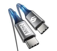 Silkland 240W Câble USB vers USB-C 3m, 48V PD 3.1 5A Câble USB-C Charge Rapide QC4.0, Cable USB Type-C 140W 100W pour MacBook Pro/Air, Laptops, iPad Pro iPad Air Samsung S23 Ultra, Pixel 7, Power Bank