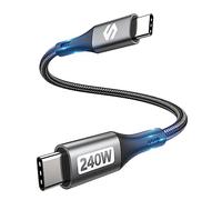 Silkland Câble USB C vers USB C 240 W, charge rapide, 100 W, PD 3.1, câble USB C de type C, compatible avec iPhone 16/16Plus/16Pro/Max, MacBook Pro/Air, iPad Pro/Air/Mini, Samsung, Pixel, ordinateurs