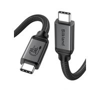 Silkland USB C 80Gbps pour Câble Thunderbolt 5 1M, jusqu'à 120Gbps de Bande Passante Vidéo, 16K/Dual 8K, Charge Rapide 240W, Câble USB4 V2.0 Compatible avec Thunderbolt 4/3, MacBook M4 Pro, SSD, Dock