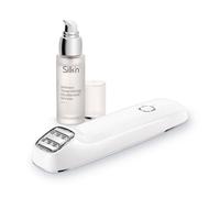 Silk'n appareil de soin du visage - FaceTite Velvet - Réduction des rides - Restaure les fibres de collagène et d'élastine - Avec serum - Blanc