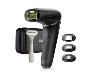 Silk'n épilateur à lumière pulsée - Silk'n 7 2025 edition - Appareil d'épilation IPL avec tête rotative et 3 accessoires - Visage, corps, bikini et plus - Adapté à toutes les couleurs de peau - Noir