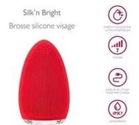 Brosse nettoyante pour le visage Silk'n BRIGHT rouge - Rechargeable - hypoallergénique