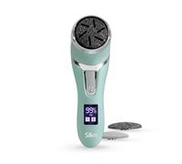 Silk'n FreshPedi Râpe Pieds Anti-Callosités Étanche 3 Disques Menthe | Système d'aspiration intégré qui capture les peaux mortes ; grain fin, médium ou gros au choix ; rechargeable via USB
