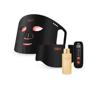 Silk'n Masque Visage et Cou LED Set - Dual LED Set - Promo pack: sérum Builder inclus - Masques pour le visage et cou avec la Lumière Rouge Anti-Âge - Noir