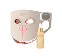 Silk'n masque Visage LED - LED Face Mask Pro - Promo pack: sérum Builder inclus - Masque lumineux pour le collagène, anti-rides et anti-âge - Sans fil pour 130 minutes - Rose