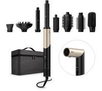 Silk'n SilkyAir Flex - Sèche-cheveux avec tête flexible - Sèche-cheveux et styler tout-en-un - Accessoires 8 en 1 avec étui - 1300 W - Doré/noir