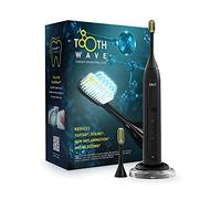 SILK'N Toothwave Brosse à dents électrique - Technologie anti-décoloration et tartre - 48 000 vibrations par p.m. - Noir