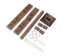 SilkRoadSupply Game de Crochet et de Bague Crochets en Bois Fast racated Interactive Top Top Battle Battle for Party Bar Backyard Beach Camping Vacation Family Wood Matière de Bois