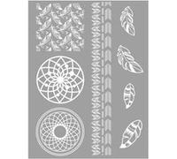 Silkscreen Ecran de Sérigraphie - Amérindien - Attrape-Rêve - Plumes G